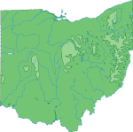 Ohio topographical map